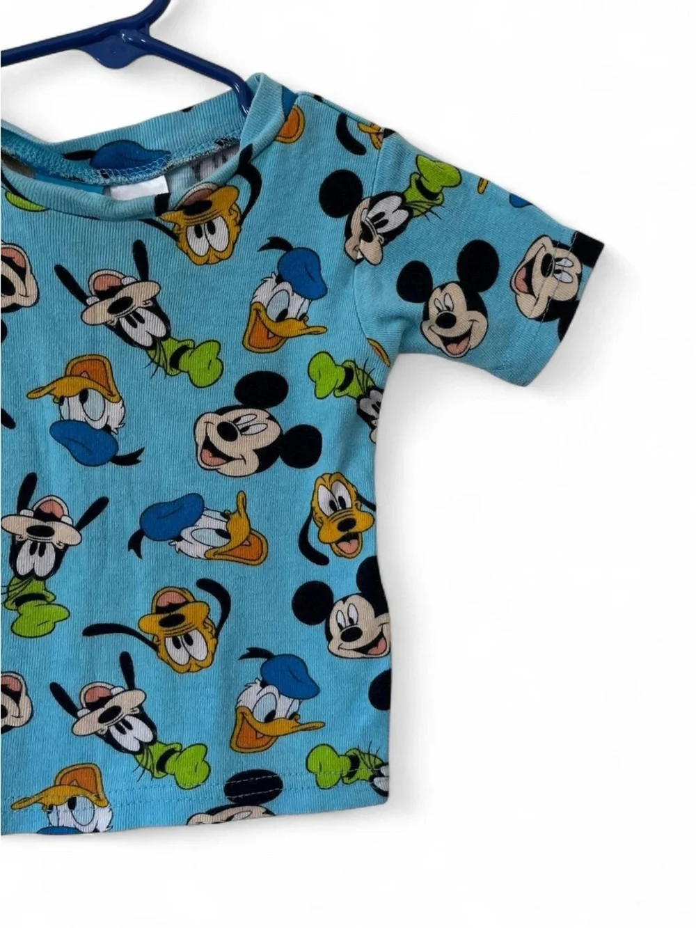Toddler 3T Disney Unisex Short Sleeve Pajama Top Mickey Mouse Donald Duck Goofy